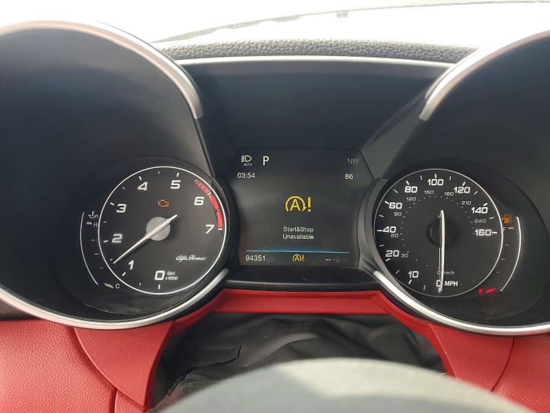 2017 Alfa romeo Giulia VIN ZARFAEBN1H7556128 COPART salvage auction — FRONT END, Fl - Cert Of Title Slvg Rebuildable, sold $1,450 on 2026-07-27 (photo 9)