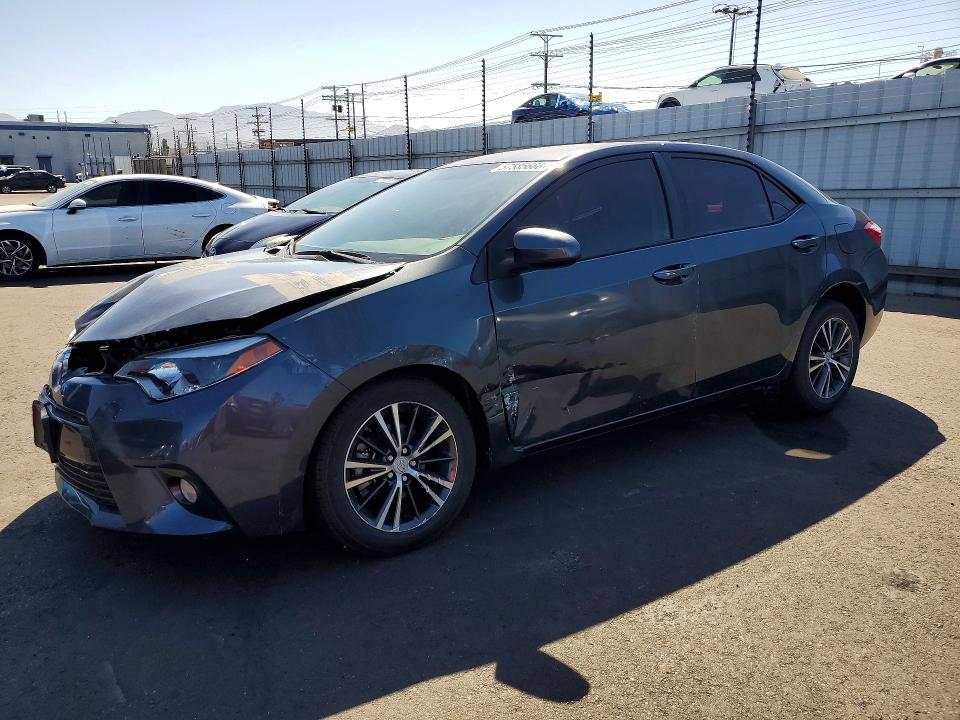 2016 Toyota Corolla VIN 5YFBURHE2GP433479 COPART salvage auction — FRONT END, Ca - Salvage Certificate, sold $4,900 on 2026-07-06 (photo 1)