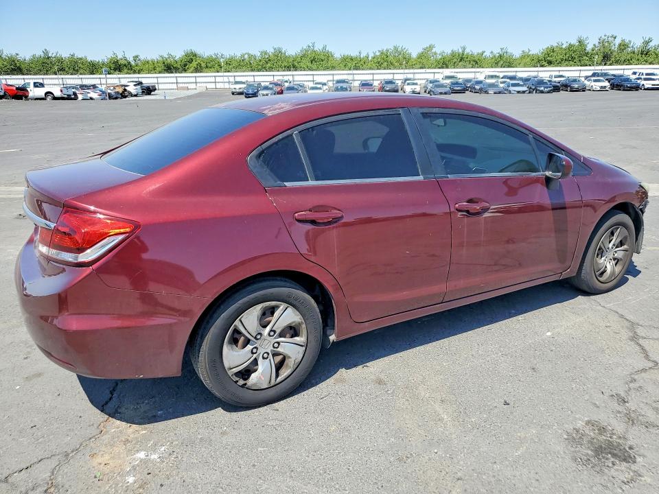 2014 Honda Civic VIN 2HGFB2E5XEH558530 COPART salvage auction — FRONT END, Ca - Salvage Certificate, sold $2,800 on 2026-07-02 (photo 3)