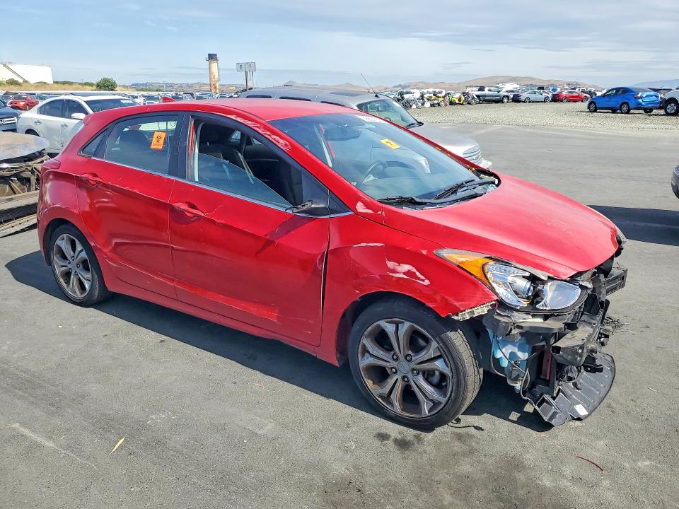 2013 Hyundai Elantra VIN KMHD35LE1DU072297 COPART salvage auction — FRONT END, Ca - Salvage Certificate, sold $300 on 2026-07-13 (photo 4)