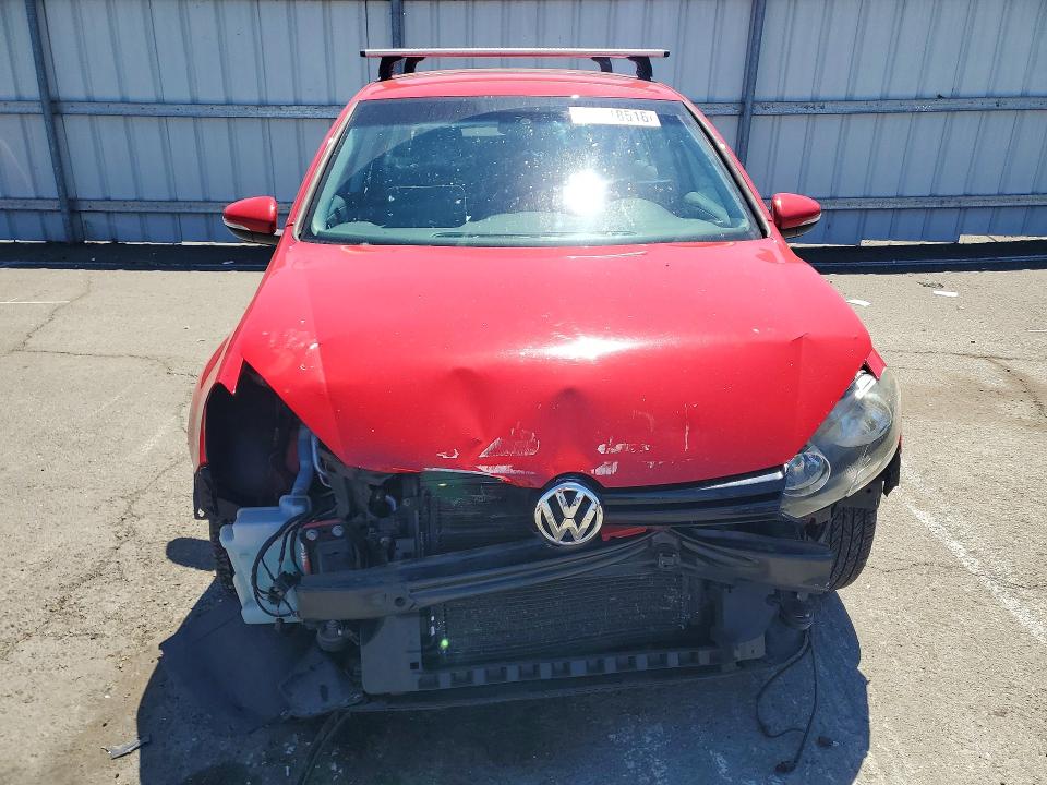 2013 Volkswagen Golf VIN WVWDB7AJ1DW093755 COPART salvage auction — FRONT END, Ca - Salvage Certificate, sold $400 on 2026-07-06 (photo 5)