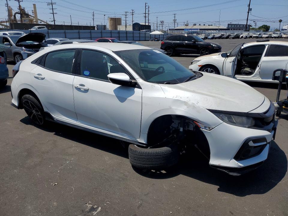 2021 Honda Civic VIN SHHFK7H48MU424018 COPART salvage auction — FRONT END, Ca - Salvage Certificate, sold $2,600 on 2026-07-20 (photo 4)
