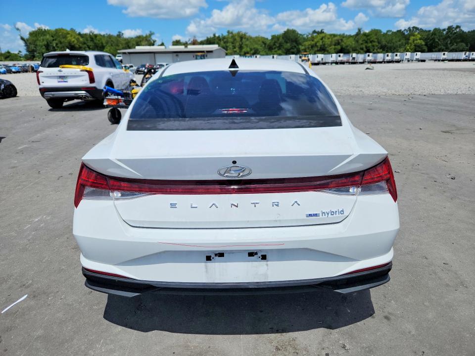2021 Hyundai Elantra VIN KMHLM4AJ6MU011840 COPART salvage auction — FRONT END, Fl - Cert Of Title Slvg Rebuildable, sold $6,300 on 2026-07-13 (photo 6)