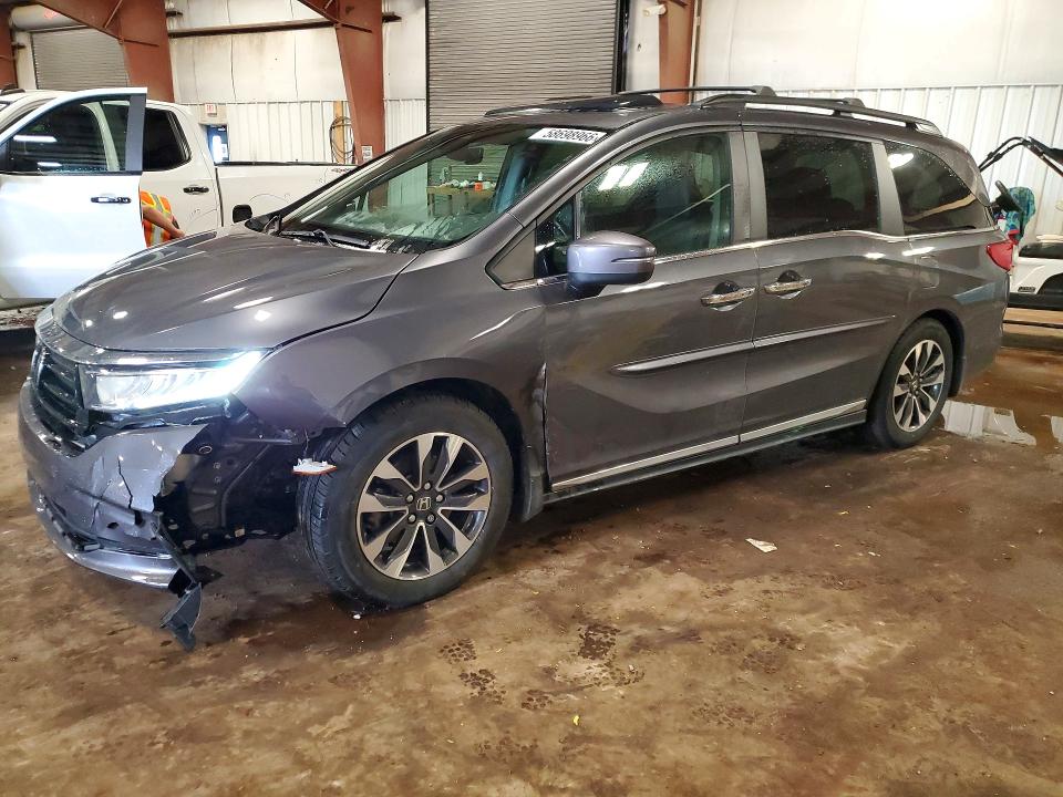 2024 Honda Odyssey VIN 5FNRL6H65RB034069 COPART salvage auction — FRONT END, MI - CERTIFICATE OF TITLE, sold $14,800 on 2026-07-31 (photo 1)