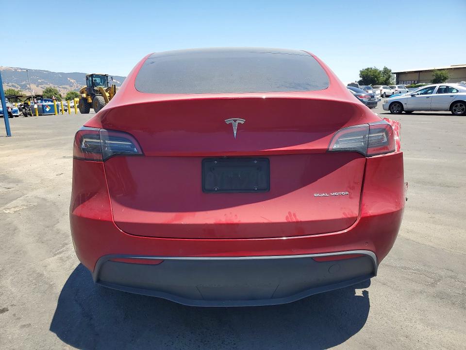 2021 Tesla Model y VIN 5YJYGDEE7MF271848 COPART salvage auction — SIDE, Ca - Salvage Certificate, sold $6,100 on 2026-07-23 (photo 6)