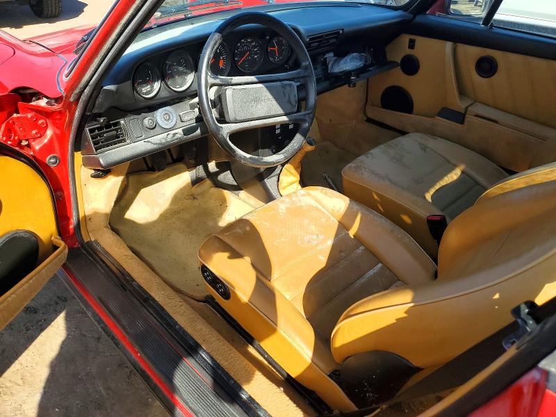 1988 Porsche 911 VIN WP0AB0914JS120691 COPART salvage auction — ENGINE BURN, Mi - Certificate Of Title, sold $37,750 on 2026-07-07 (photo 8)