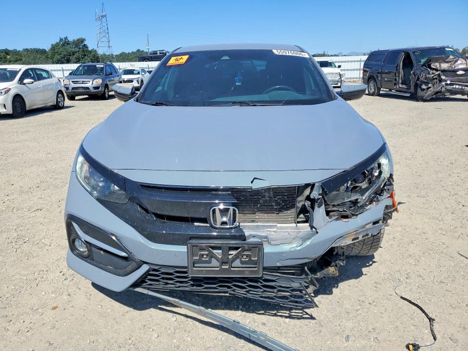 2020 Honda VIN SHHFK7G40LU207109 COPART salvage auction — FRONT END, Ca - Salvage Certificate, sold $3,050 on 2026-07-17 (photo 5)
