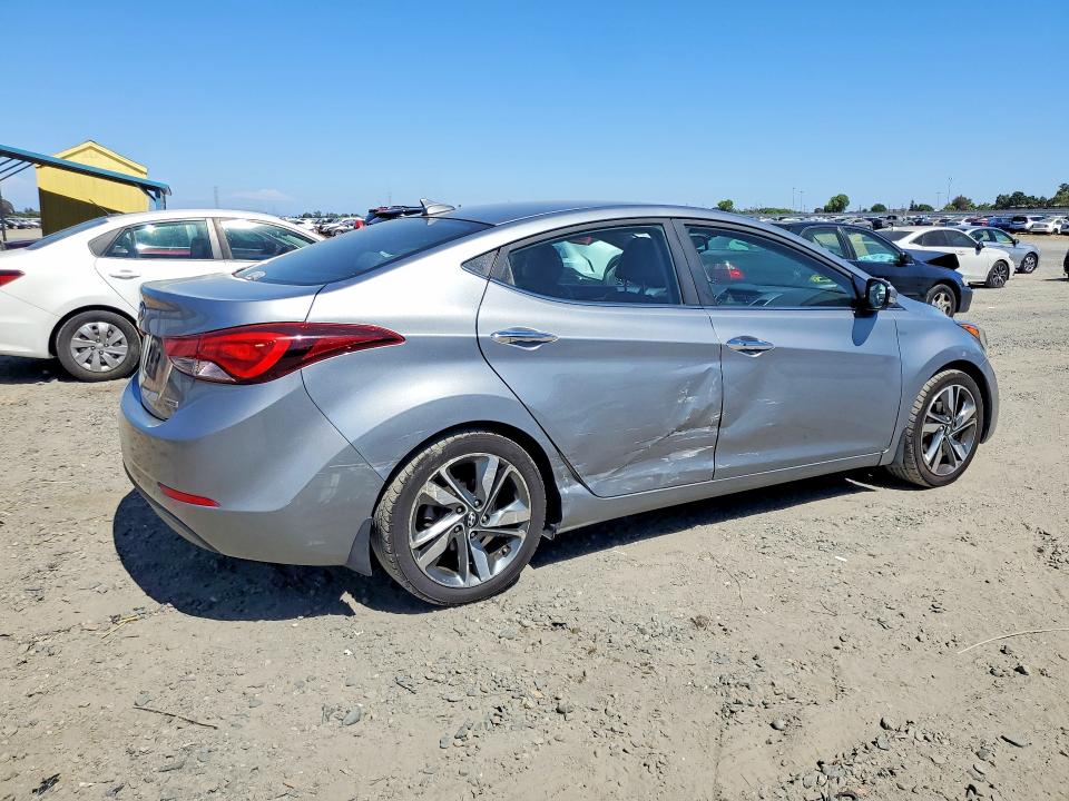 2015 Hyundai VIN KMHDH4AE2FU453142 COPART salvage auction — SIDE, CA - SALVAGE CERTIFICATE, sold $1,750 on 2026-07-07 (photo 3)