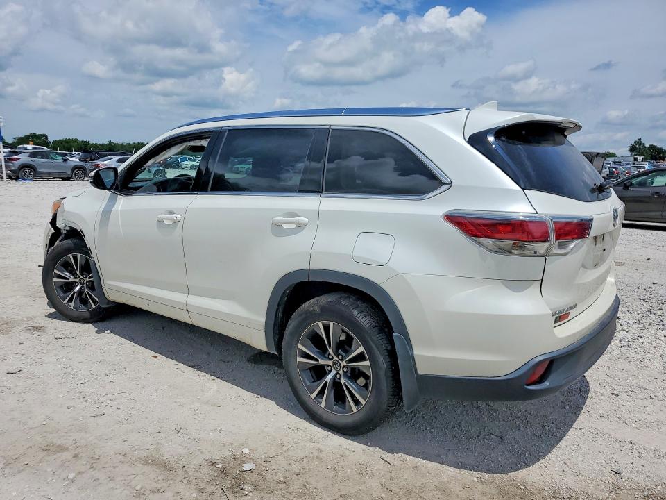 2016 Toyota Highlander VIN 5TDKKRFH8GS180064 COPART salvage auction — FRONT END, Ar - Cert Of Title-Salvage, sold $6,900 on 2026-07-27 (photo 2)