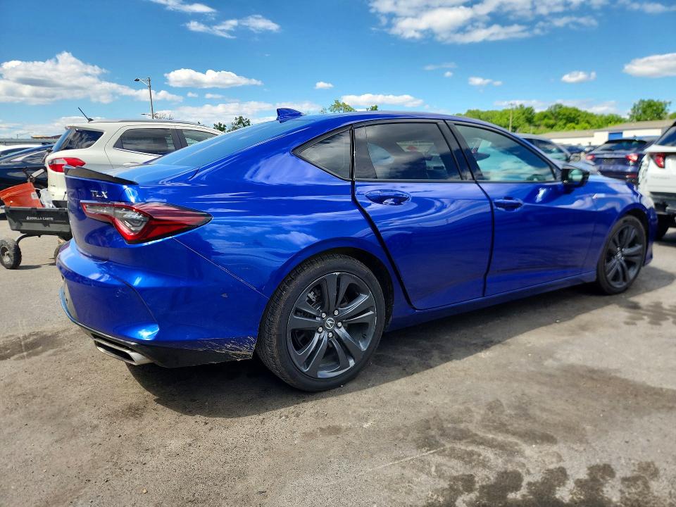 2022 Acura Tlx VIN 19UUB5F53NA003585 COPART salvage auction — REAR END, Pa - Certificate Of Salvage, sold $16,200 on 2026-07-02 (photo 3)
