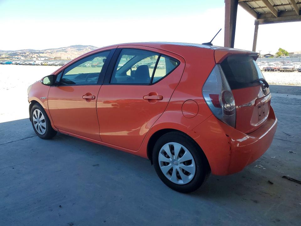 2012 Toyota VIN JTDKDTB35C1025447 COPART salvage auction — FRONT END, CA - SALVAGE CERTIFICATE, sold $3,050 on 2026-07-06 (photo 2)