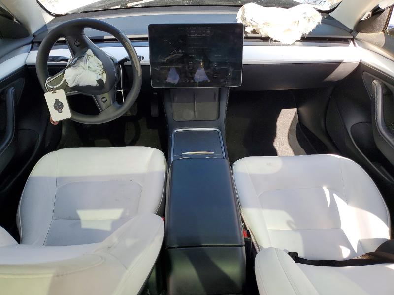 2022 Tesla Model 3 VIN 5YJ3E1EB9NF266852 COPART salvage auction — FRONT END, Ma - Cert Of Title-Salvage, sold $4,000 on 2026-07-17 (photo 8)