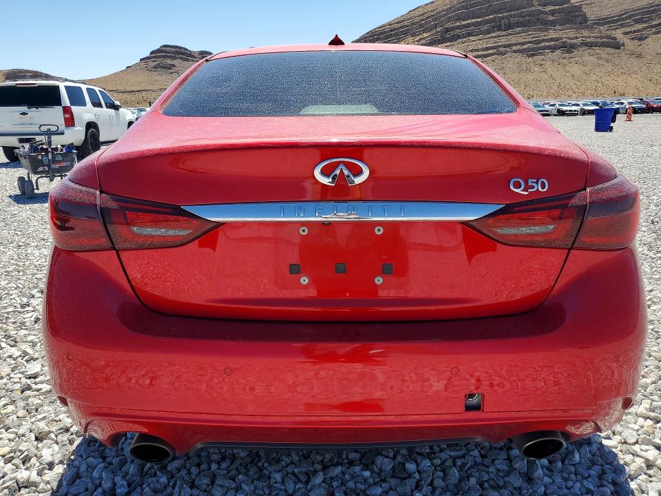 2021 Infiniti Q50 VIN JN1EV7BP9MM700448 COPART salvage auction — SIDE, Nv - Salvage Title, sold $6,600 on 2026-07-22 (photo 6)