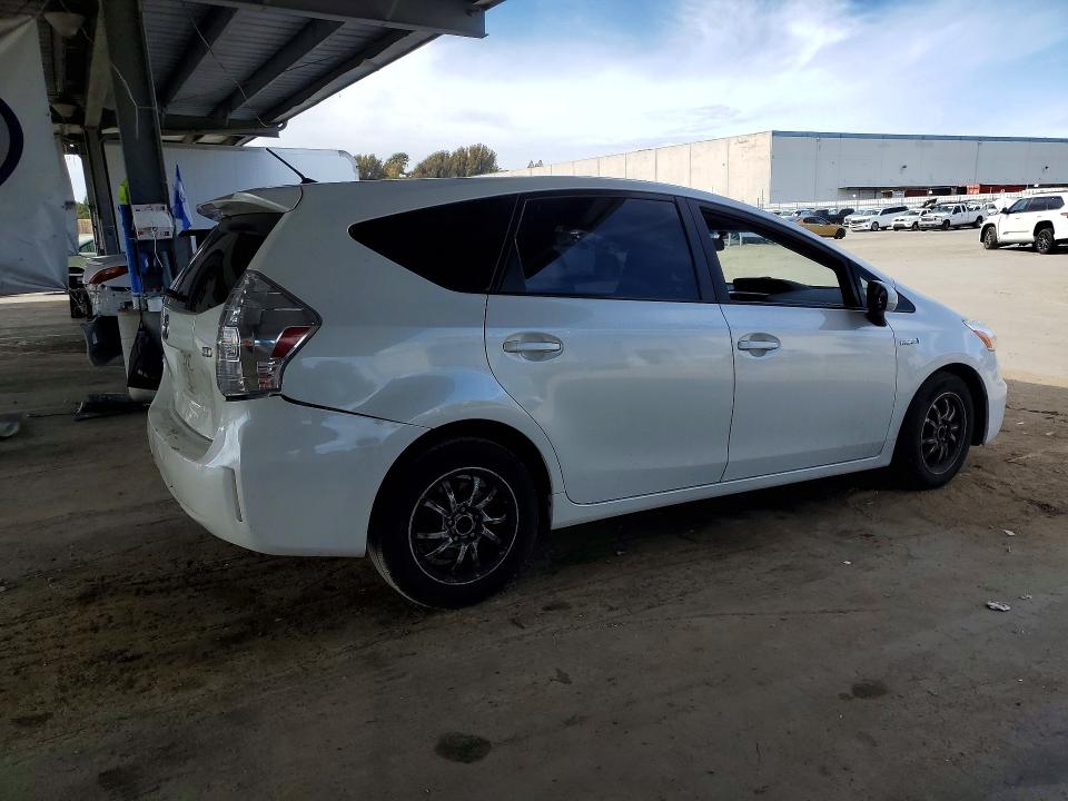 2014 Toyota Prius v VIN JTDZN3EU6EJ006098 COPART salvage auction — REAR END, CA - SALVAGE CERTIFICATE, sold $725 on 2026-07-23 (photo 3)
