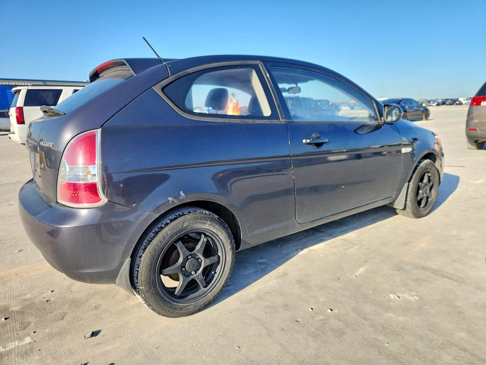 2010 Hyundai Accent VIN KMHCM3AC3AU168555 COPART salvage auction — FRONT END, Tx - Salvage Vehicle Title, sold $175 on 2026-07-28 (photo 3)
