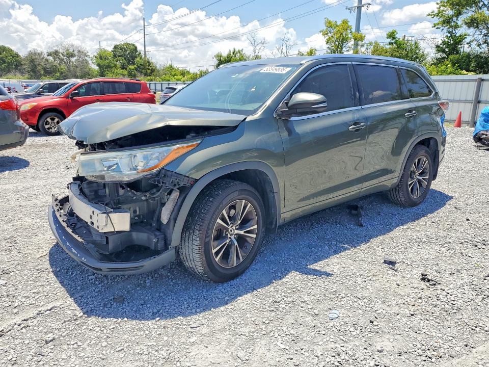 2016 Toyota VIN 5TDKKRFH1GS121504 COPART salvage auction — FRONT END, FL - CERTIFICATE OF DESTRUCTION, sold $4,250 on 2026-07-06 (photo 1)