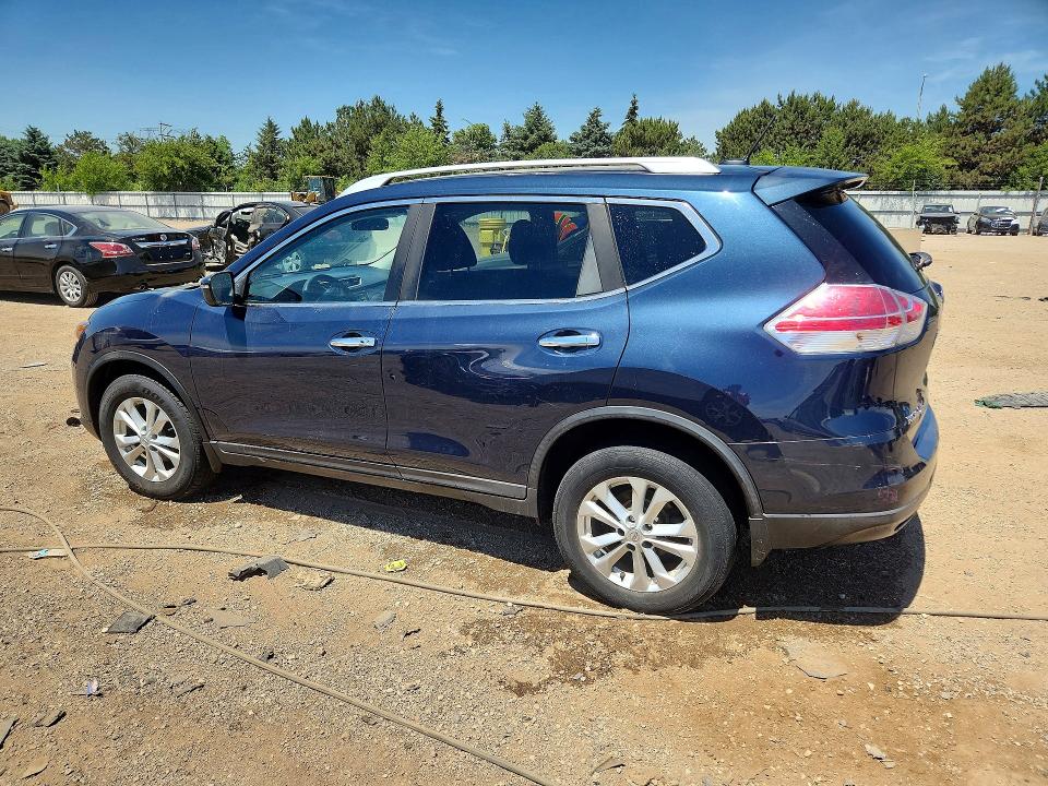 2016 Nissan Rogue VIN KNMAT2MV4GP700134 COPART salvage auction — REAR END, Il - Salvage Certificate, sold $2,000 on 2026-07-16 (photo 2)