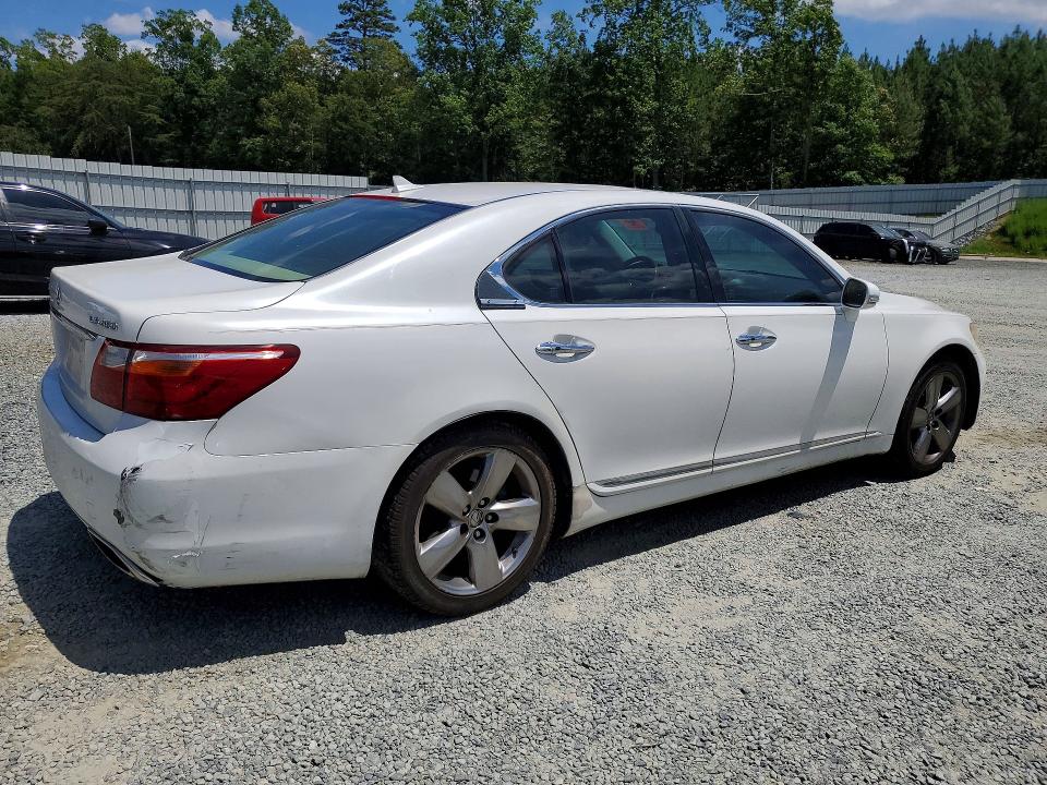 2010 Lexus Ls 460 VIN JTHBL5EF8A5098563 COPART salvage auction — FRAME DAMAGE, Nc - Dlr Only-Clean/Over 25% Damage, sold $1,500 on 2026-07-02 (photo 3)