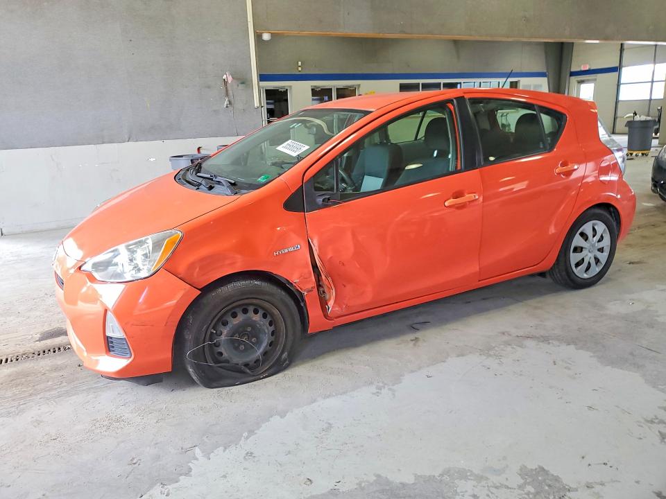 2012 Toyota Prius VIN JTDKDTB35C1023083 COPART salvage auction — FRONT END, Va - Cert Of Title - Salvage, sold $700 on 2026-07-02 (photo 1)