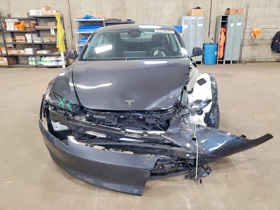 2025 Tesla Model 3 VIN 5YJ3E1EA1SF051470 COPART salvage auction — FRONT END, Mn - Cert Of Title-Salvage, sold $5,200 on 2026-07-28 (photo 5)