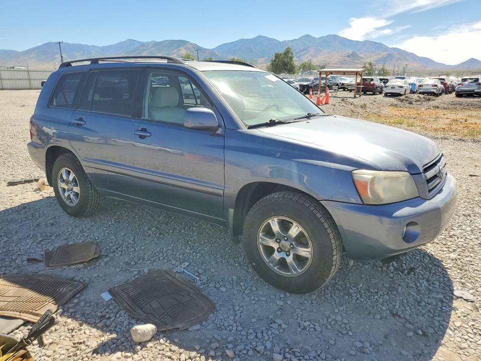 2005 Toyota Highlander VIN JTEEP21A750070053 COPART salvage auction — MINOR DENT/SCRATCHES, Ut - Certificate Of Title, sold $825 on 2026-07-07 (photo 4)