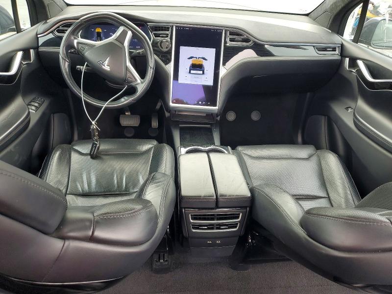 2016 Tesla Model x VIN 5YJXCBE29GF012249 COPART salvage auction — REAR END, Ca - Salvage Certificate, sold $5,000 on 2026-07-29 (photo 8)