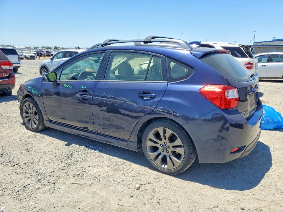 2016 Subaru Impreza VIN JF1GPAU66GH305230 COPART salvage auction — FRONT END, Ca - Salvage Certificate, sold $2,850 on 2026-07-14 (photo 2)