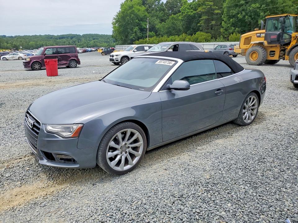 2014 Audi A5 VIN WAULFAFH4EN006745 COPART salvage auction — WATER/FLOOD, Fl - Dlr Only Cert Of Destruction, sold $3,100 on 2026-07-09 (photo 1)