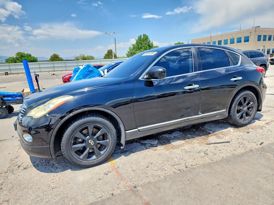 2010 Infiniti Ex35 VIN JN1AJ0HR6AM753226 COPART salvage auction — HAIL, Co - Public - Salvage Title, sold $550 on 2026-07-27 (photo 1)