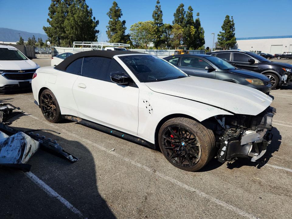 2026 BMW M4 VIN WBS43BA04TCW34488 COPART salvage auction — FRONT END, Ca - Salvage Certificate, sold $22,700 on 2026-09-03 (photo 4)