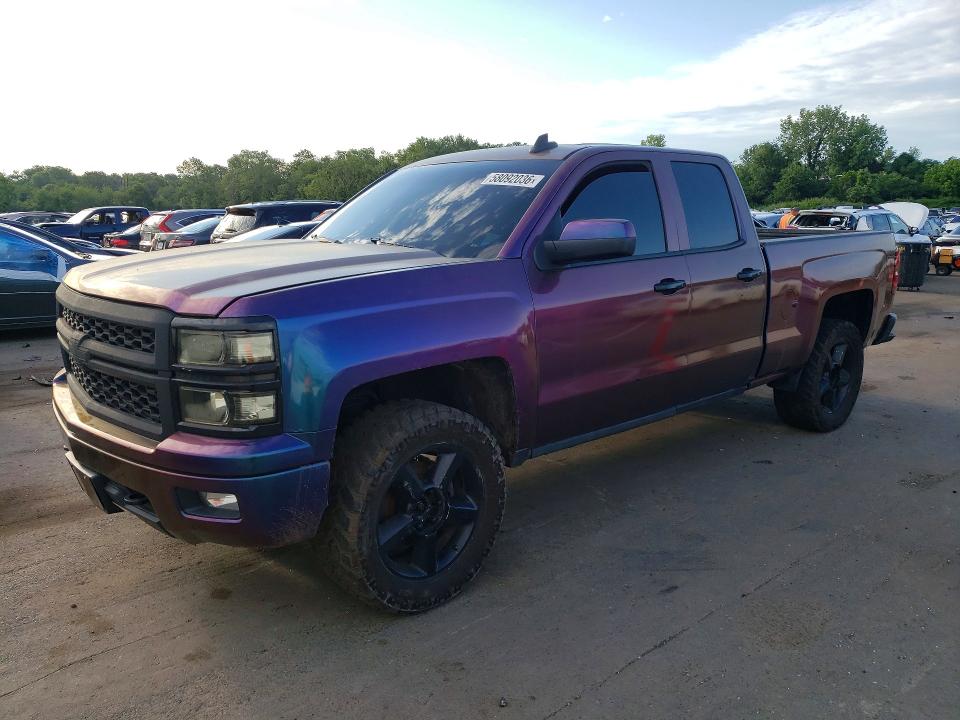 2015 Chevrolet Silverado VIN 1GCVKREC7FZ433858 COPART salvage auction — MECHANICAL, Ny - Certificate Of Title (P), sold $5,300 on 2026-07-09 (photo 1)