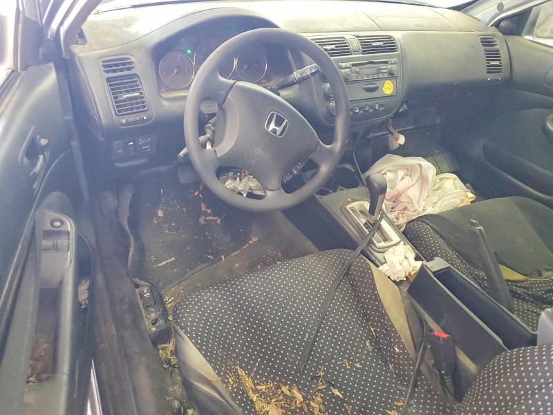 2004 Honda Civic VIN 1HGEM22954L015312 COPART salvage auction — VANDALISM, Or - Certificate Of Title, sold $350 on 2026-07-10 (photo 8)
