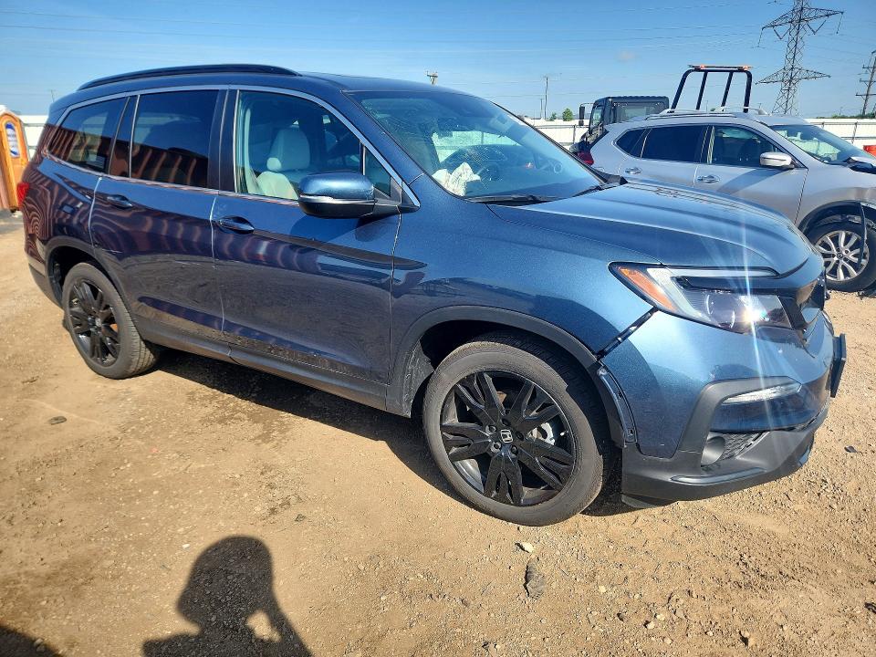2022 Honda Pilot VIN 5FNYF6H29NB046610 COPART salvage auction — FRONT END, IL - SALVAGE CERTIFICATE, sold $13,400 on 2026-07-28 (photo 4)
