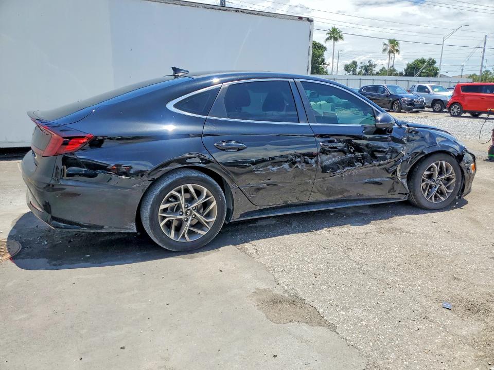 2021 Hyundai Sonata VIN KMHL14JA2MA144573 COPART salvage auction — SIDE, Fl - Certificate Of Destruction, sold $4,250 on 2026-07-17 (photo 3)