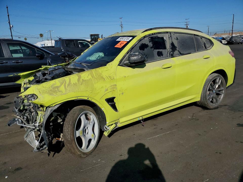 2023 BMW X4 m VIN 5YM23EC05P9T15821 COPART salvage auction — FRONT END, Ca - Salvage Certificate, sold $8,100 on 2026-07-29 (photo 1)