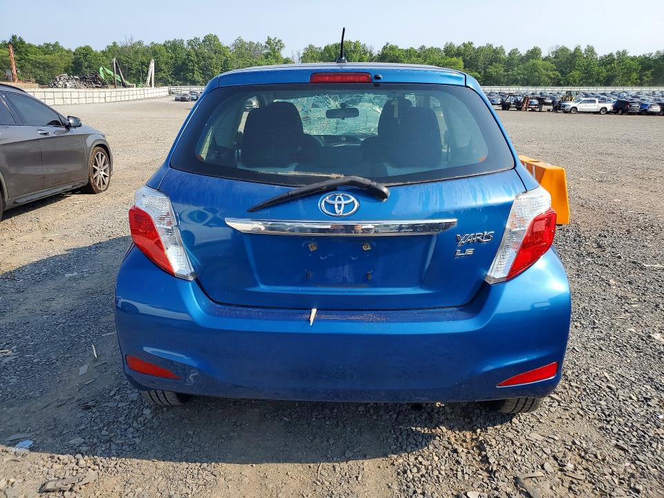 2012 Toyota Yaris VIN JTDJTUD31CD509311 COPART salvage auction — ROOF, Nj - Cert Of Title-Salvage, sold $425 on 2026-07-31 (photo 6)