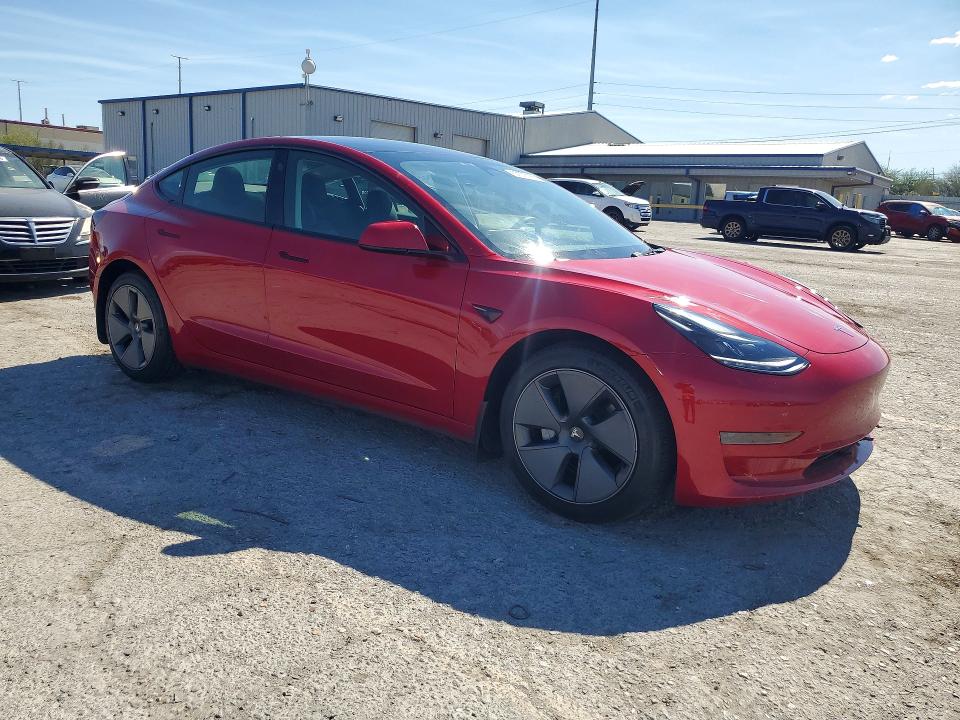2023 Tesla Model 3 VIN 5YJ3E1EA1PF477201 COPART salvage auction — REAR END, Nj - Cert Of Title-Salvage, sold $7,800 on 2026-07-28 (photo 4)