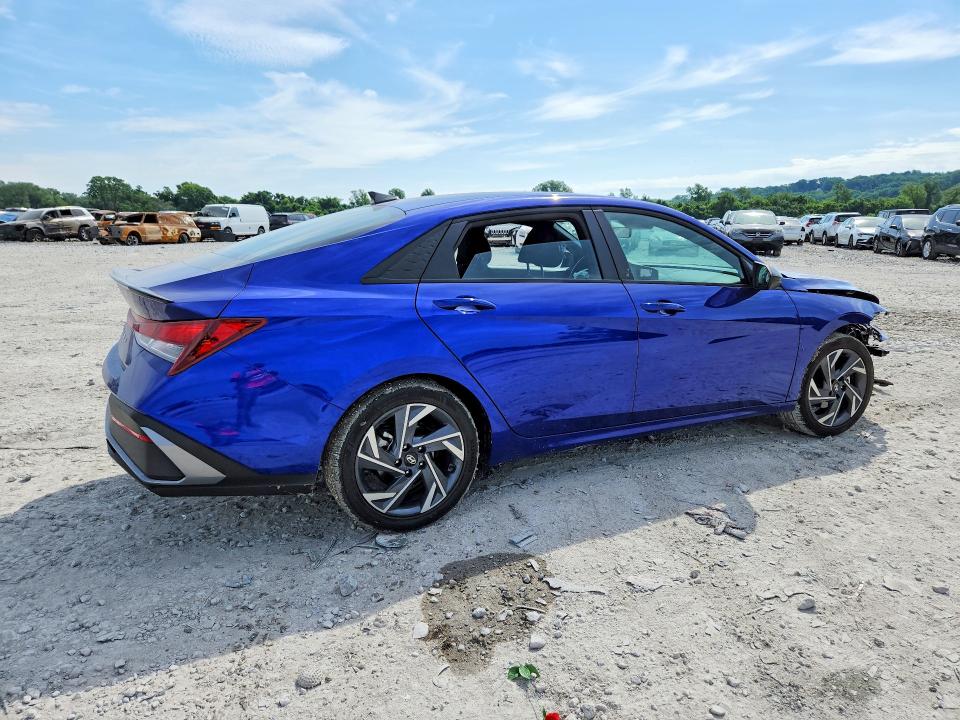 2025 Hyundai Elantra VIN KMHLM4DG3SU056067 COPART salvage auction — FRONT END, Il - Salvage Certificate, sold $4,400 on 2026-07-27 (photo 3)