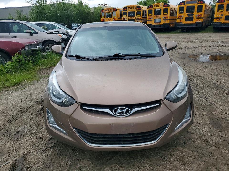 2016 Hyundai Elantra VIN KMHDH4AE2GU617846 COPART salvage auction — REAR END, ON - PERMIT NO BRAND - UNFIT, sold $2,250 on 2026-07-07 (photo 5)