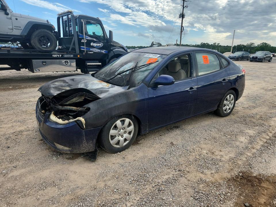 2008 Hyundai Elantra VIN KMHDU46D98U401666 COPART salvage auction — ENGINE BURN, AL - CERT OF TITLE-SALVAGE TITLE (P), sold $225 on 2026-07-14 (photo 1)