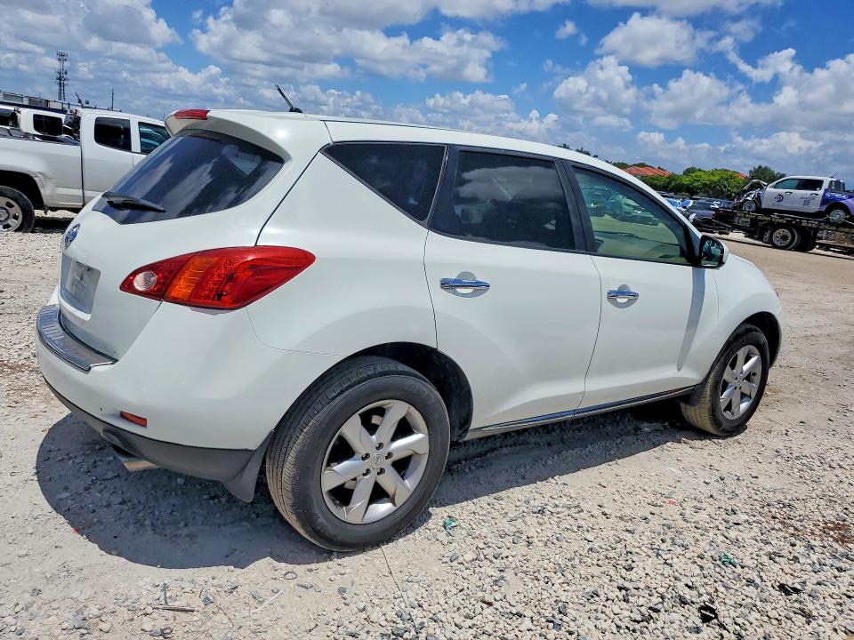 2010 Nissan Murano VIN JN8AZ1MU8AW012784 COPART salvage auction — REAR END, Fl - Cert Of Title Slvg Rebuildable, sold $575 on 2026-07-10 (photo 3)