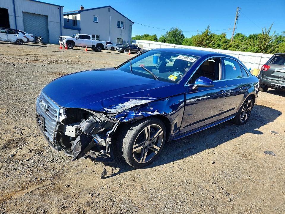 2018 Audi A4 VIN WAUENAF40JA062269 COPART salvage auction — FRONT END, Nj - Cert Of Title-Salvage, sold $4,200 on 2026-07-27 (photo 1)