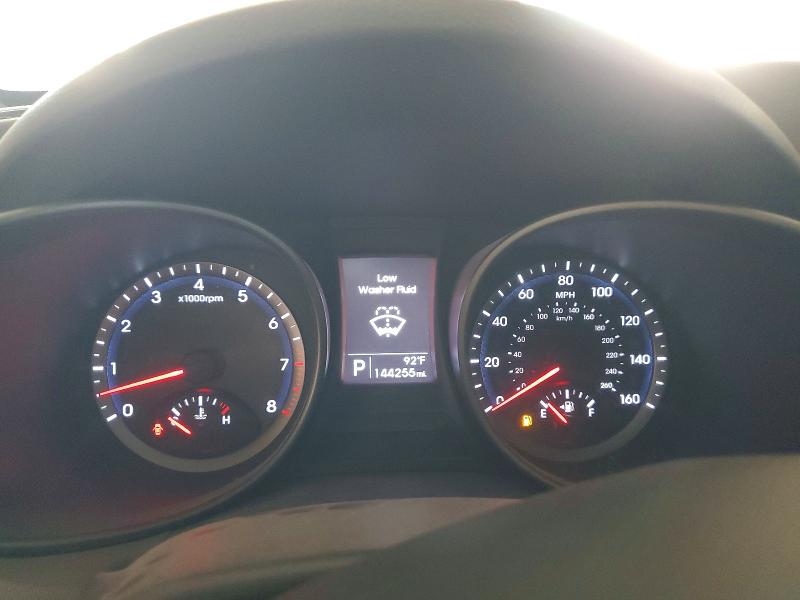 2015 Hyundai Santa fe VIN 5XYZT3LBXFG259966 COPART salvage auction — FRONT END, Az - Certificate Of Title, sold $2,750 on 2026-07-20 (photo 9)