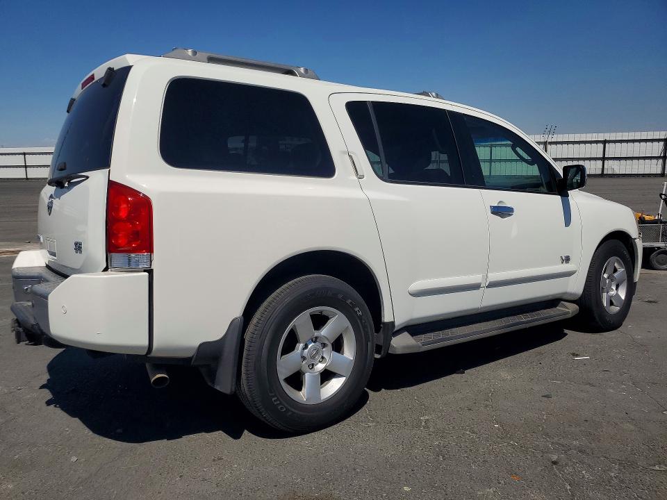2006 Nissan Armada VIN 5N1AA08A46N702070 COPART salvage auction — FRONT END, Ca - Salvage Certificate, sold $575 on 2026-07-09 (photo 3)