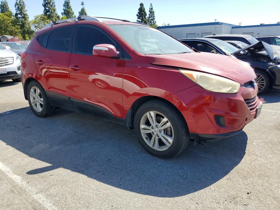 2012 Hyundai Tucson VIN KM8JU3AC3CU486962 COPART salvage auction — FRONT END, Ca - Salvage Certificate, sold $850 on 2026-07-02 (photo 4)