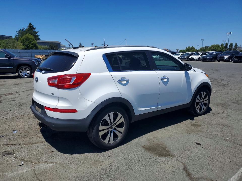 2013 Kia Sportage VIN KNDPC3A24D7443143 COPART salvage auction — FRONT END, Ca - Salvage Certificate, sold $3,150 on 2026-07-06 (photo 3)