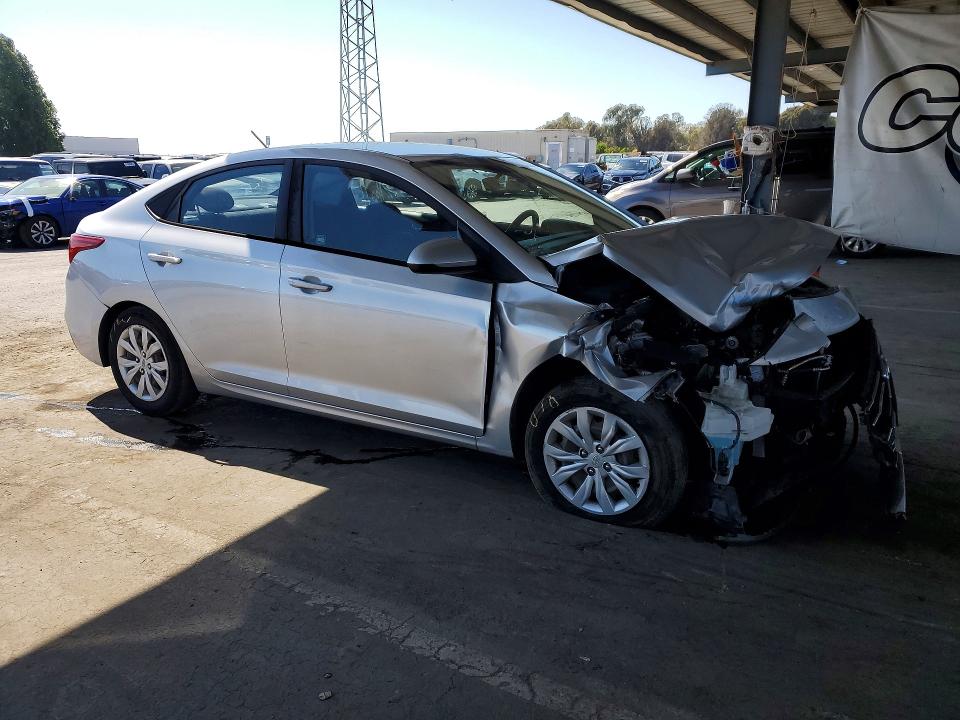 2020 Hyundai Accent VIN 3KPC24A65LE114962 COPART salvage auction — FRONT END, Ca - Salvage Certificate, sold $250 on 2026-07-23 (photo 4)