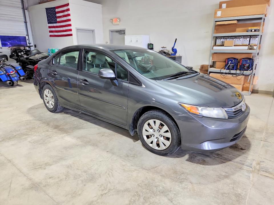 2012 Honda Civic VIN 19XFB2F55CE354563 COPART salvage auction — REAR END, PA - CERTIFICATE OF SALVAGE, sold $750 on 2026-07-02 (photo 4)