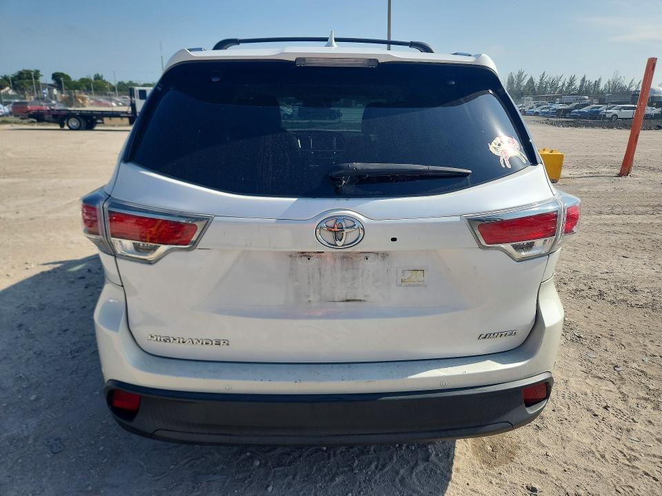 2016 Toyota VIN 5TDYKRFH2GS121537 COPART salvage auction — REAR END, Fl - Cert Of Title Slvg Rebuildable, sold $11,100 on 2026-07-16 (photo 6)