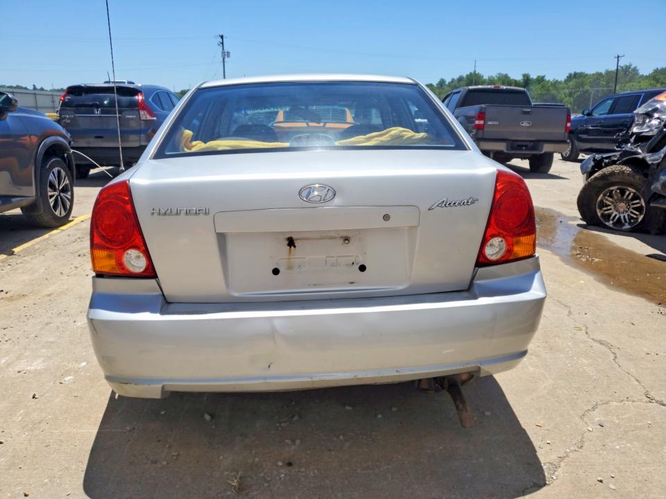 2005 Hyundai Accent VIN KMHCG45C75U661331 COPART salvage auction — REAR END, Ky - Bill Of Sale/Part Only/No Titl, sold $300 on 2026-07-15 (photo 6)